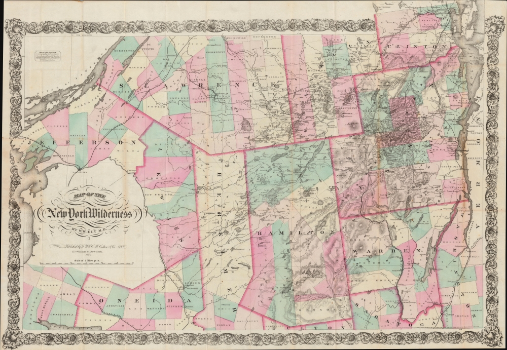 Map of the New York Wilderness. - Main View