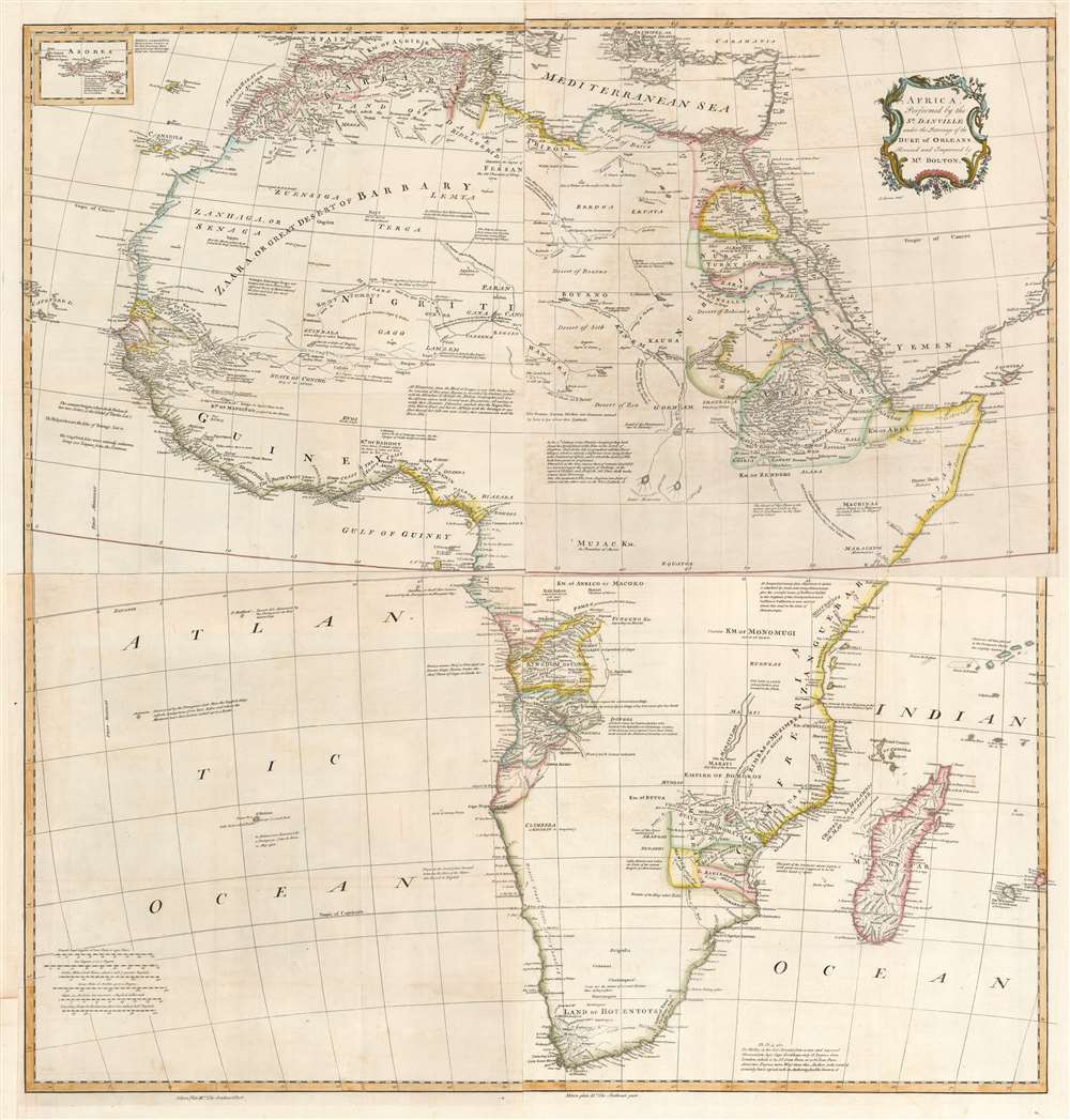 Africa, Performed by the Sr. D'Anville under the Patronage of the Duke ...