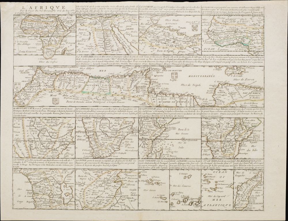 L'Afrique par le Sieur Du Val, Geographe Ord. du Roy. - Main View