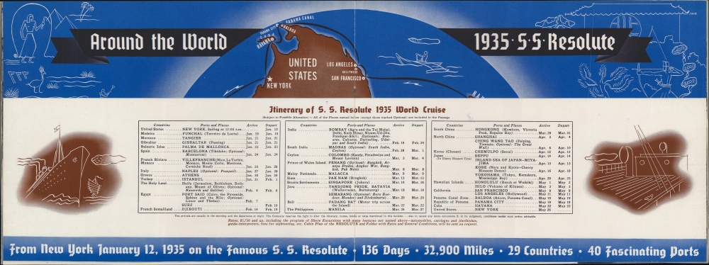 Around the World. 1935. S.S. Resolute. - Alternate View 1