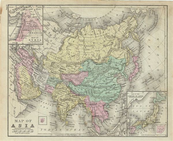 Map of Asia. - Main View