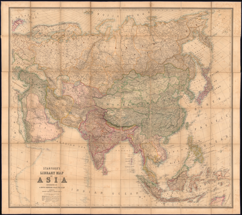 Stanford's Library Map of Asia. - Main View