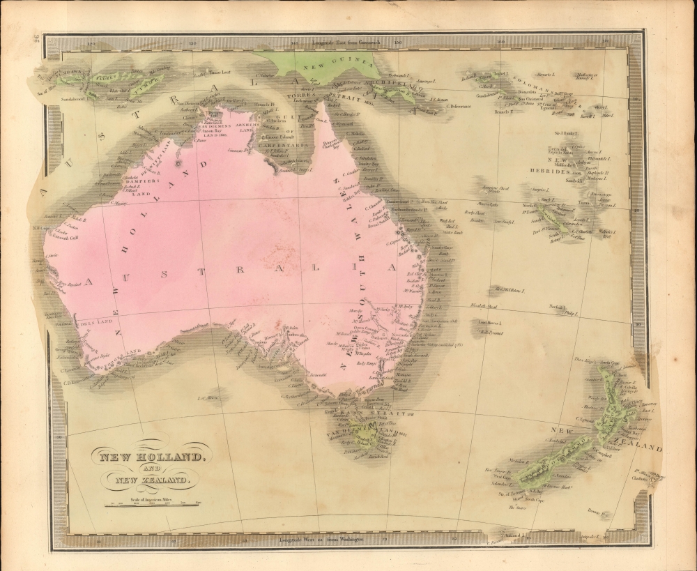 New Holland, And New Zealand. - Main View