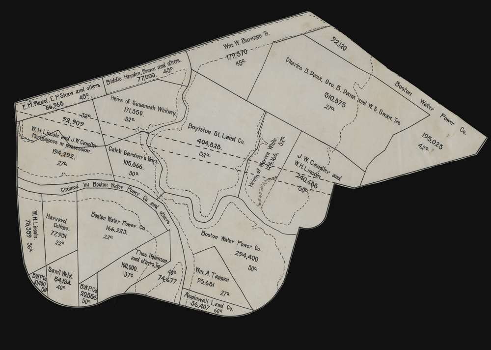 Plan of Region West of Back Bay Park Boston, Mass. - Alternate View 5