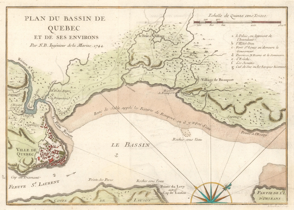 Plan du Bassin de Quebec et de ses Environs. - Main View