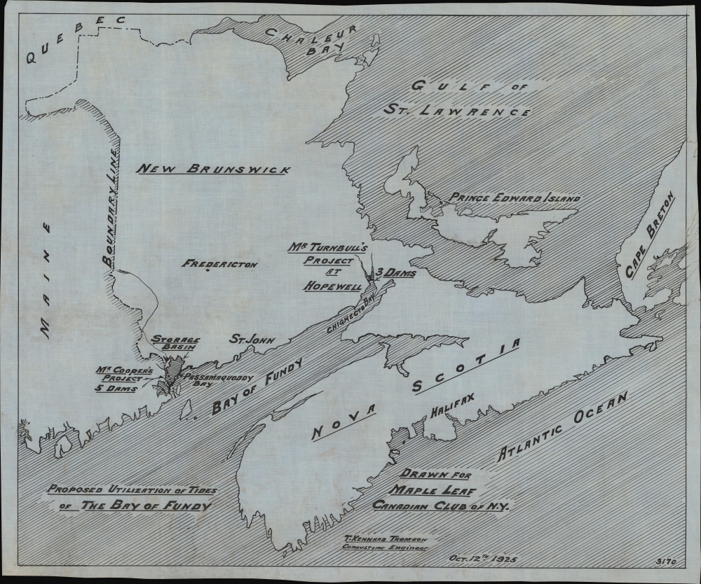 Proposed Utilization of Tides of the Bay of Fundy. - Main View