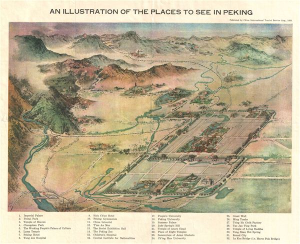 An Illustration of the Places to See in Peking. - Main View