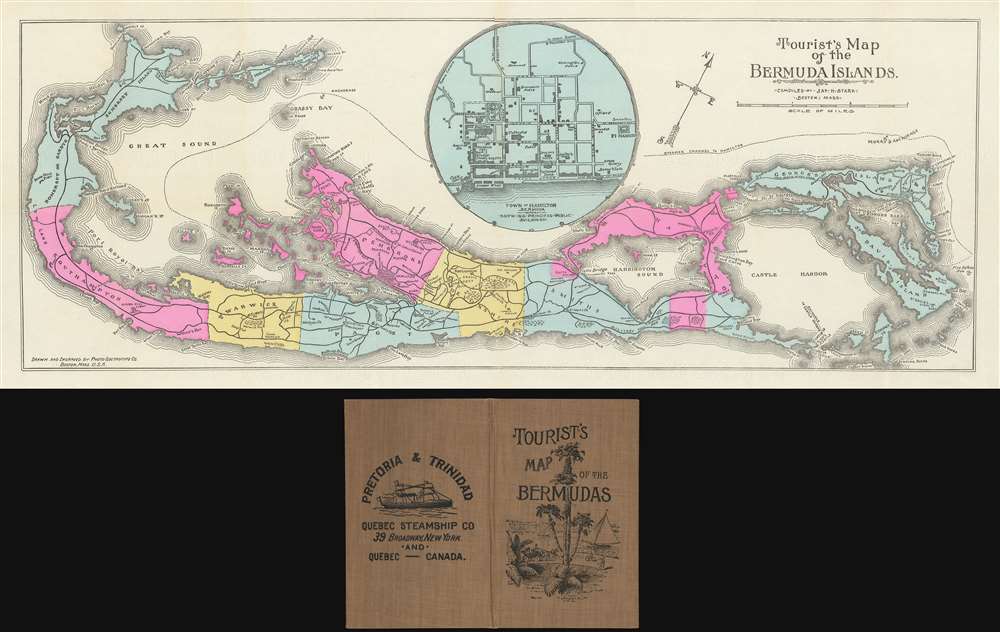 Tourist's Map of the Bermuda Islands. - Main View