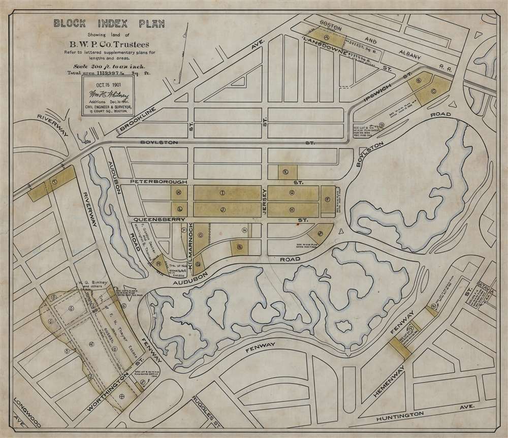 Block Index Plan Showing land of B.W.P. Co. Trustees. - Main View