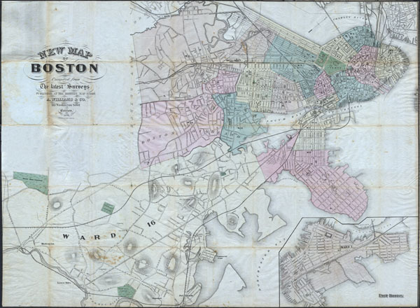 New Map of Boston compiled from the latest Surveys. - Main View