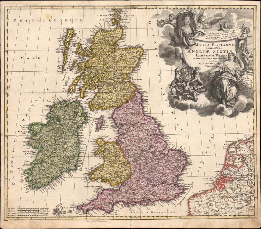 Magna Britannia complectens Angliae, Scotiae et Hiberniae Regna in suas Provincias et Comitatus Divisa. - Main View