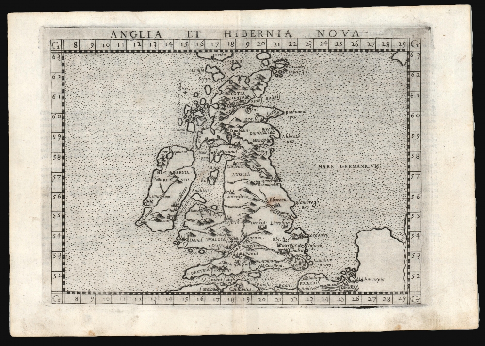 Anglia et Hibernia Nova. - Main View