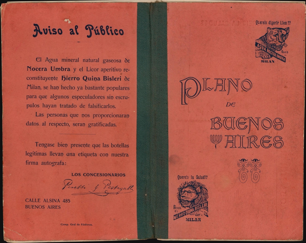 Plano de Buenos Aires y Pueblos circunvecinos. - Alternate View 1