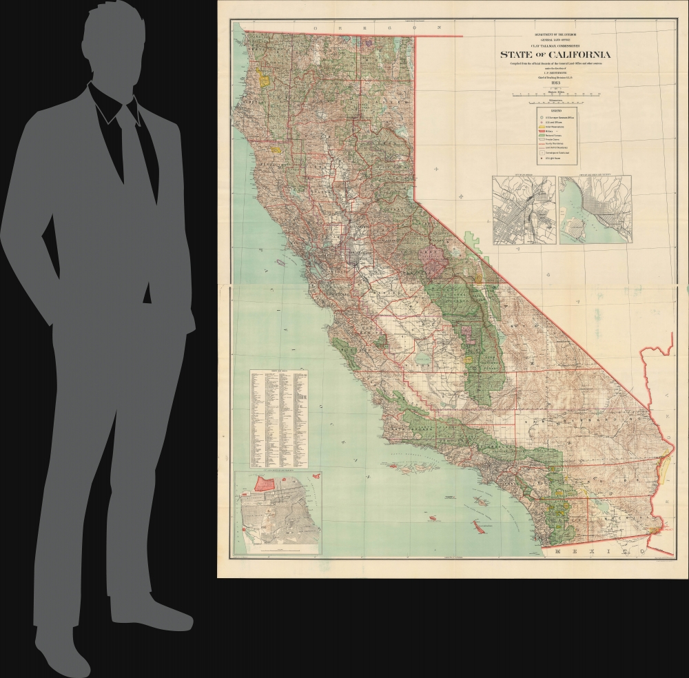 State of California compiled from the official Records of the General Land Office and other sources. - Alternate View 1