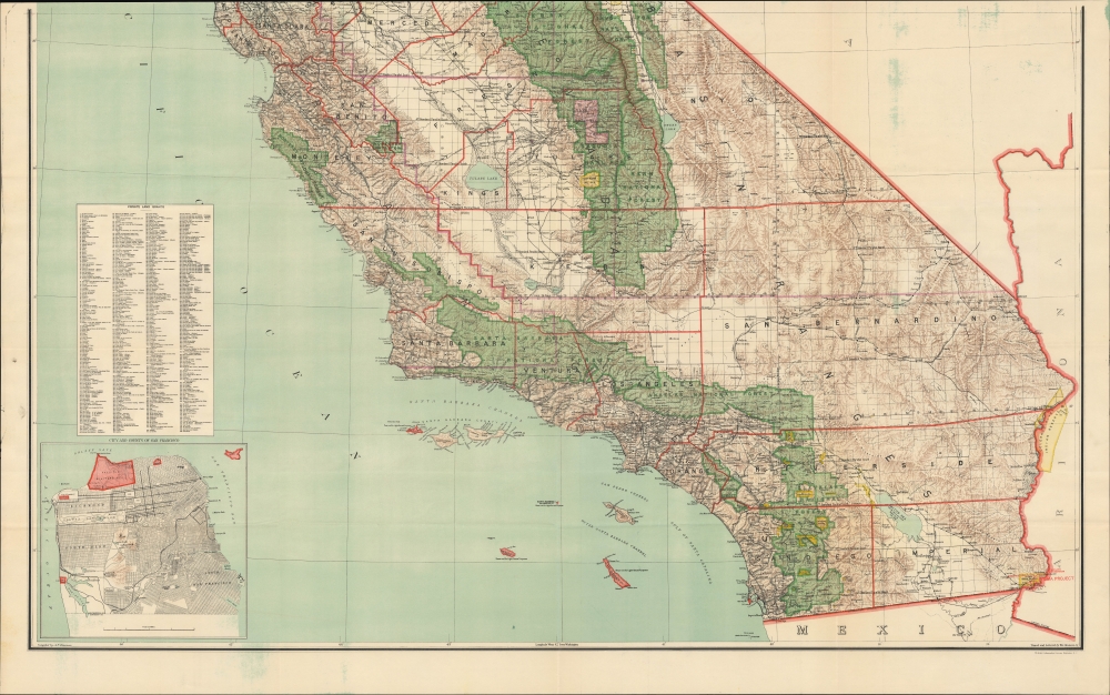 State of California compiled from the official Records of the General Land Office and other sources. - Alternate View 3