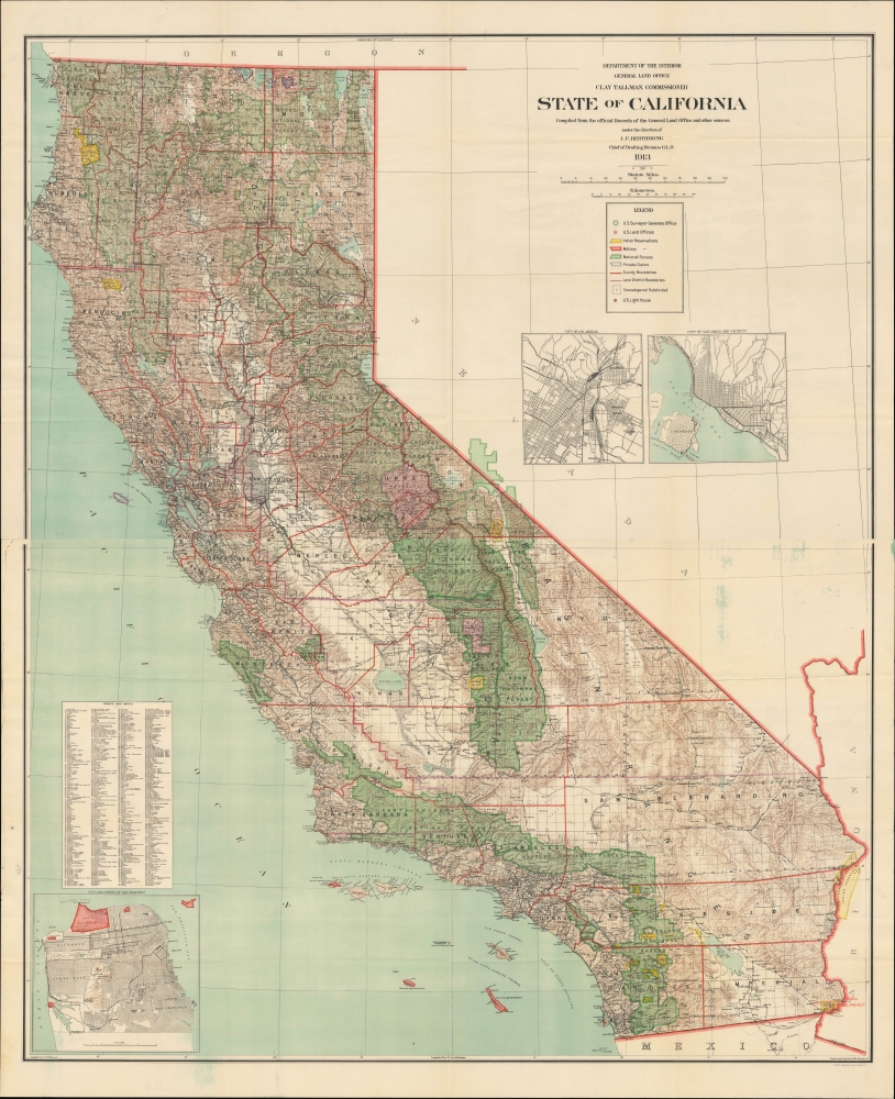 State of California compiled from the official Records of the General Land Office and other sources. - Main View