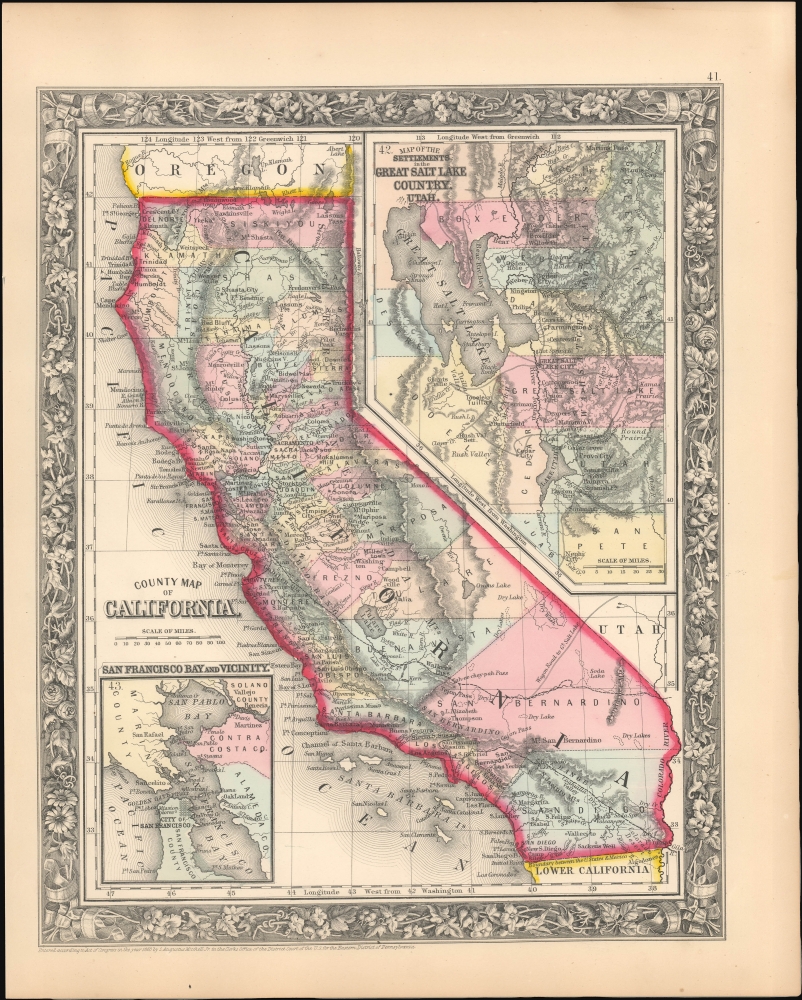 County Map of California. - Main View