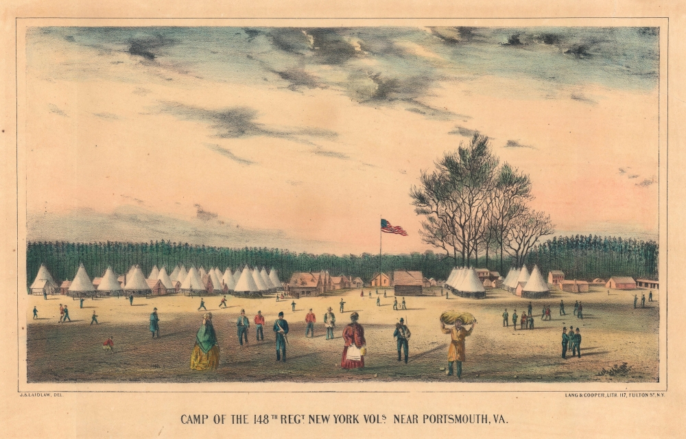 Camp of the 148th Regt. New York Vols. Portsmouth, VA. - Main View