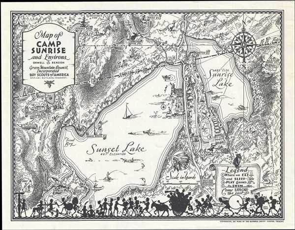 Map of Camp Sunrise and Environs. - Main View