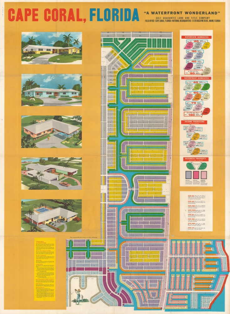 Cape Coral, Florida. 'A Waterfront Wonderland.' - Main View