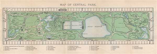 Map of Central Park.: Geographicus Rare Antique Maps
