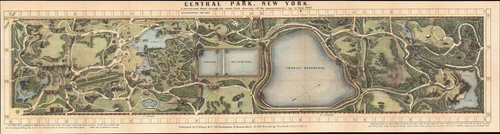 Central Park, New York, A picturesque Guide through the whole Park ...