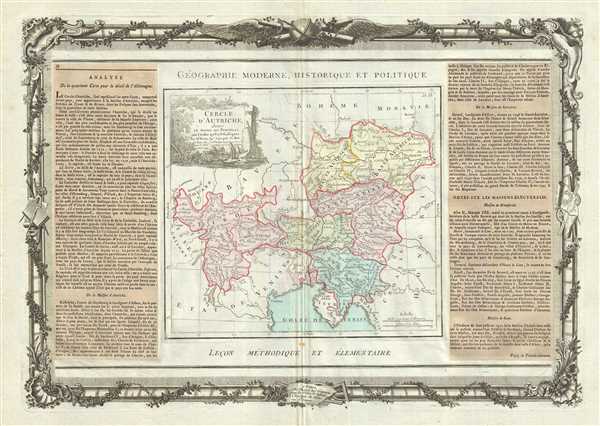 1786 Desnos and de la Tour Map of Austria