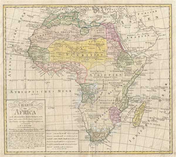 Charte von Africa.: Geographicus Rare Antique Maps