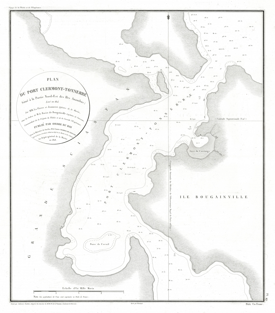 Plan du Port Clermont-Tonnerre Situé à la Partie Nord-Est des Iles Anambas. - Main View