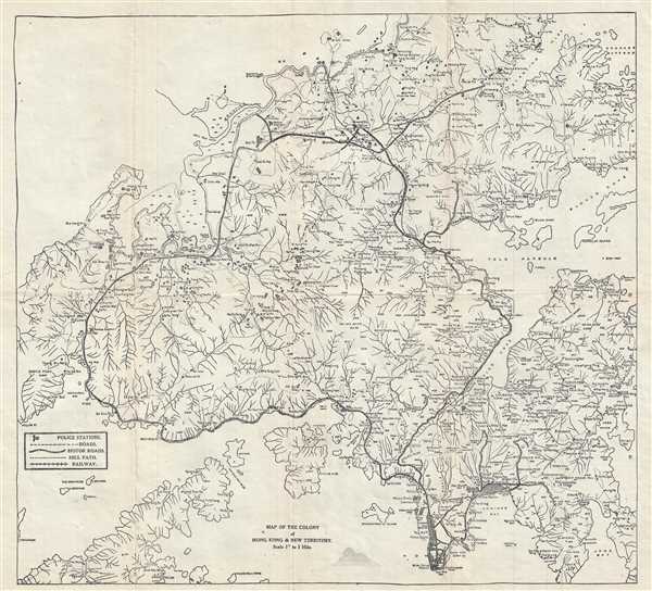 Map of the Colony of Hong Kong and New Territory. - Main View