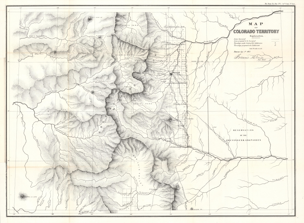 Map of Colorado Territory. - Main View