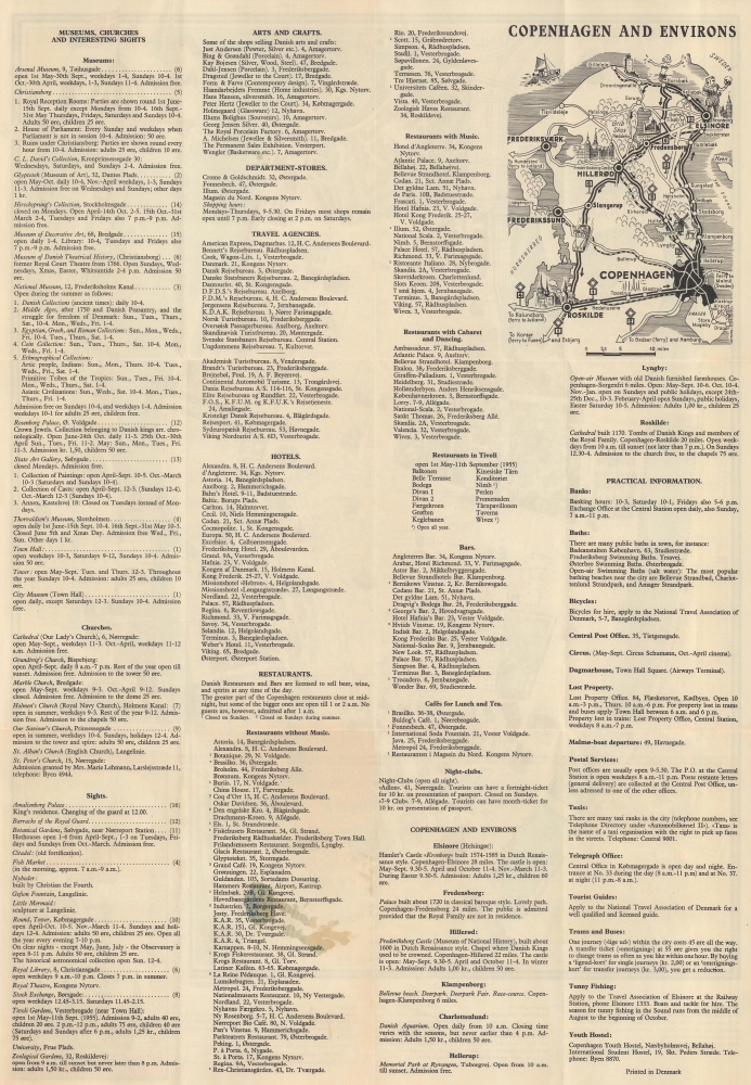 Pictorial Map of Copenhagen Old Town. - Alternate View 1