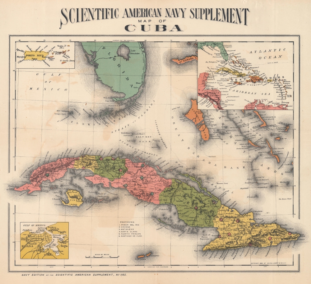 Scientific American Navy Supplement map of Cuba. - Main View