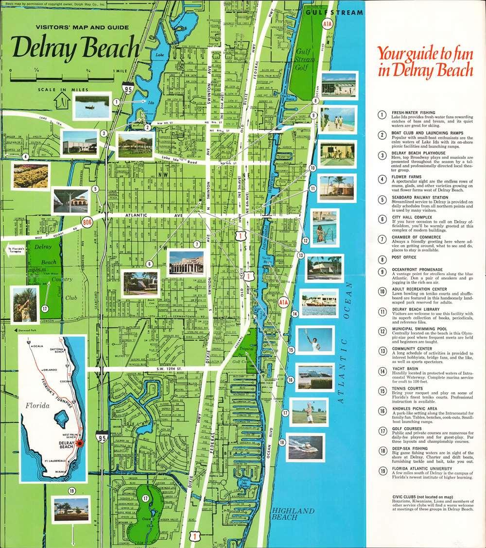 Florida Map With Delray Beach - Wilie Julianna