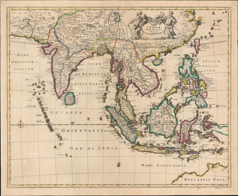 Tabula Indiae Orientalis Emendata a F. de Wit. - Main View