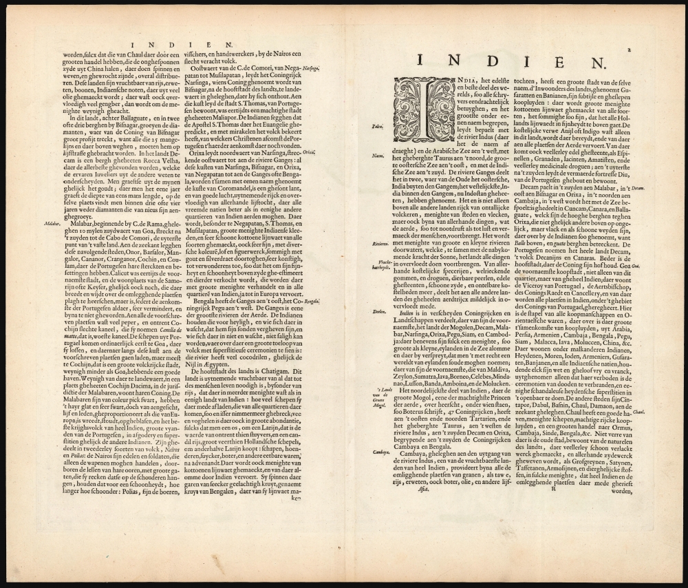 India quae Orientalis dicitur, et Insulae Adiacentes. - Alternate View 1