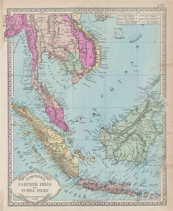 Tunison's Farther India and Sunda Isles. - Main View