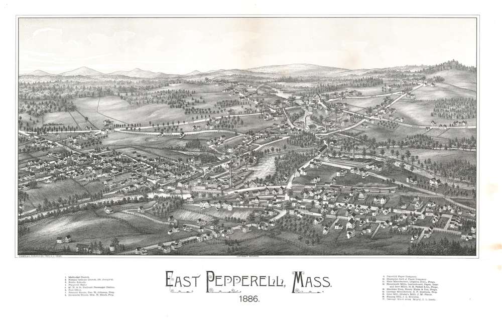 Easter Pepperell, Mass. 1886. - Main View