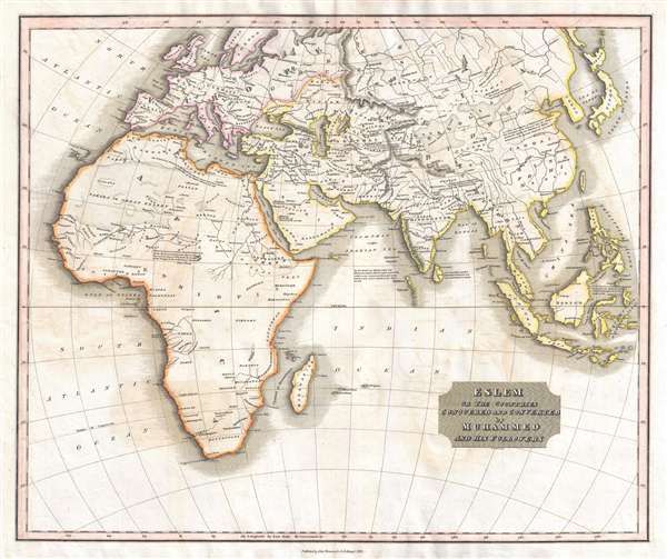 Eslem or the Countries Conquered and Converted by Muhhammed and His Followers. - Main View