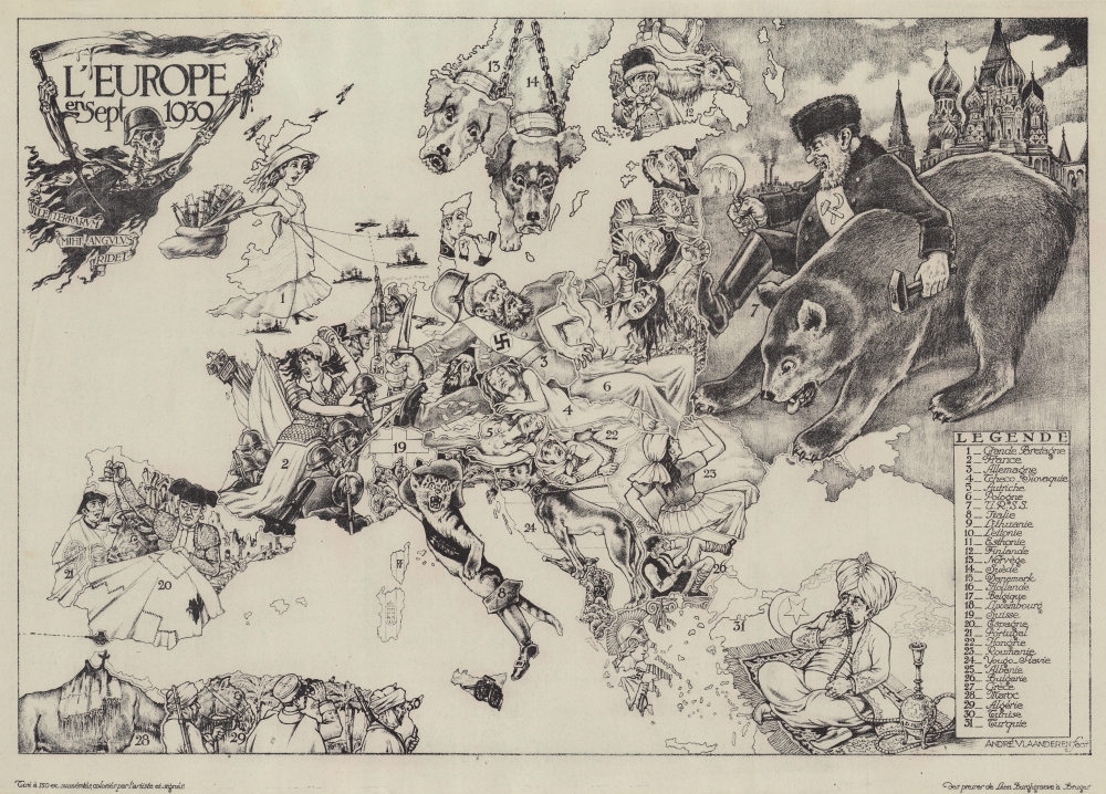 L'Europe en Sept. 1939. - Main View