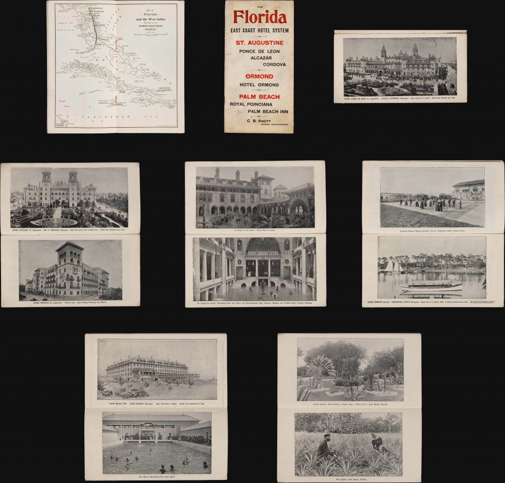 The Florida East Coast Hotel System St. Augustine Ponce de Leon, Alcazar, Cordova Ormond Hotel Ormond Palm Beach Royal Poinciana, Palm Beach Inn. - Main View