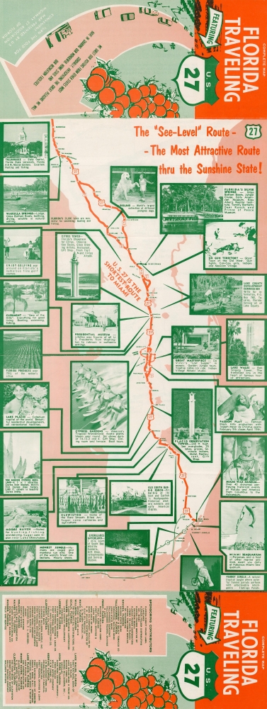 Complete Map: Florida Traveling, featuring U.S. 27. - Alternate View 1