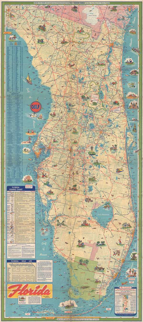 Rand Mcnally Map Of Florida Florida.: Geographicus Rare Antique Maps