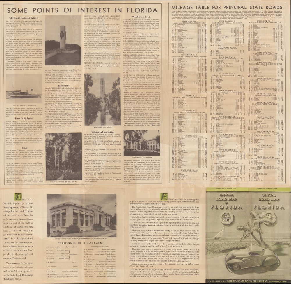 Official Road Map of Florida. - Alternate View 2