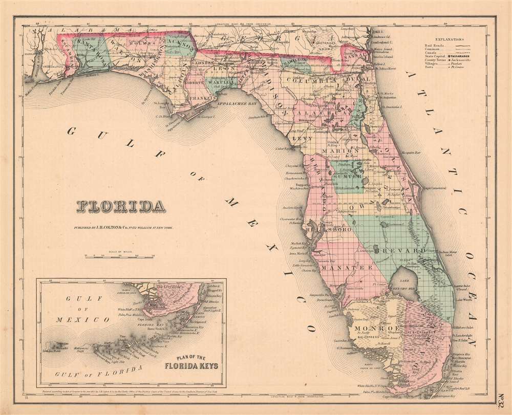 Florida.: Geographicus Rare Antique Maps