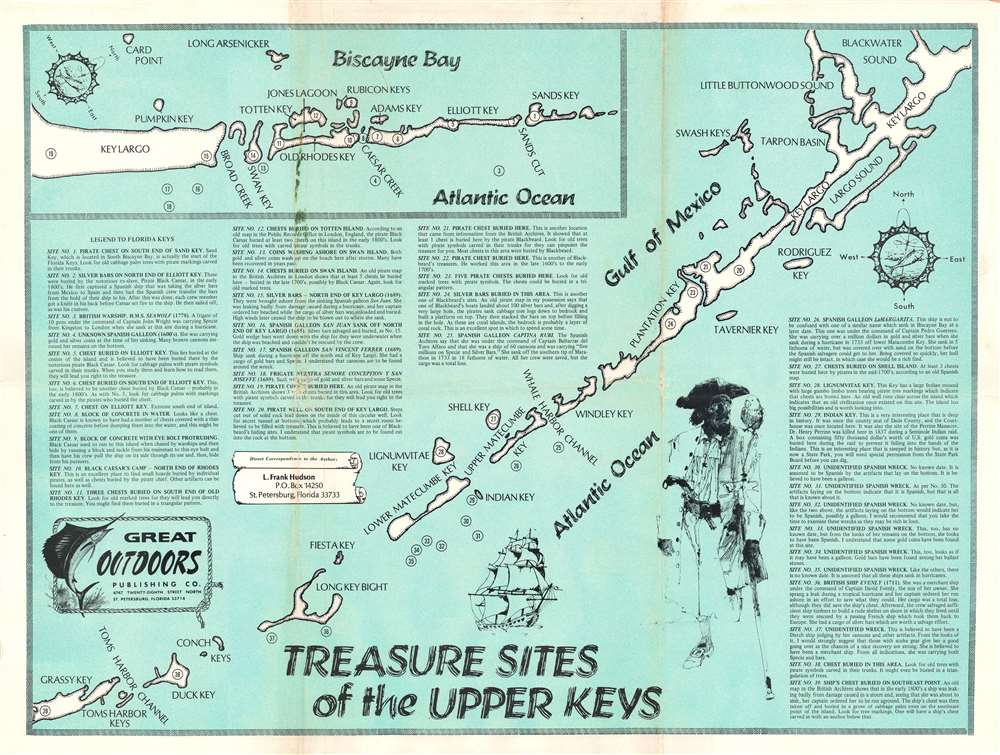 Treasure Sites of the Lower Keys. / Treasure Sites of the Upper Keys. - Alternate View 2