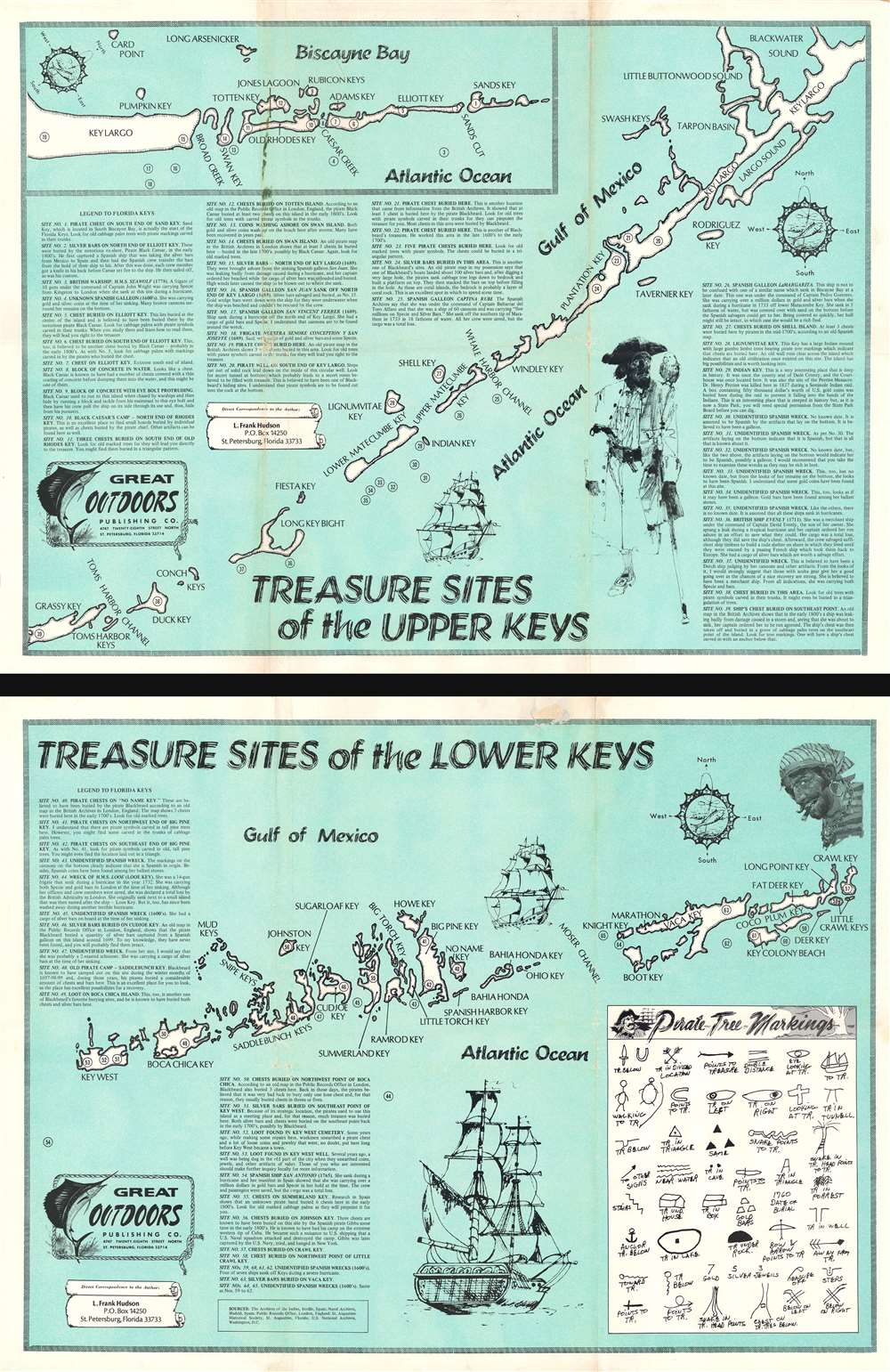 Treasure Sites of the Lower Keys. / Treasure Sites of the Upper Keys. - Main View