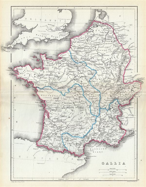 Gallia.: Geographicus Rare Antique Maps