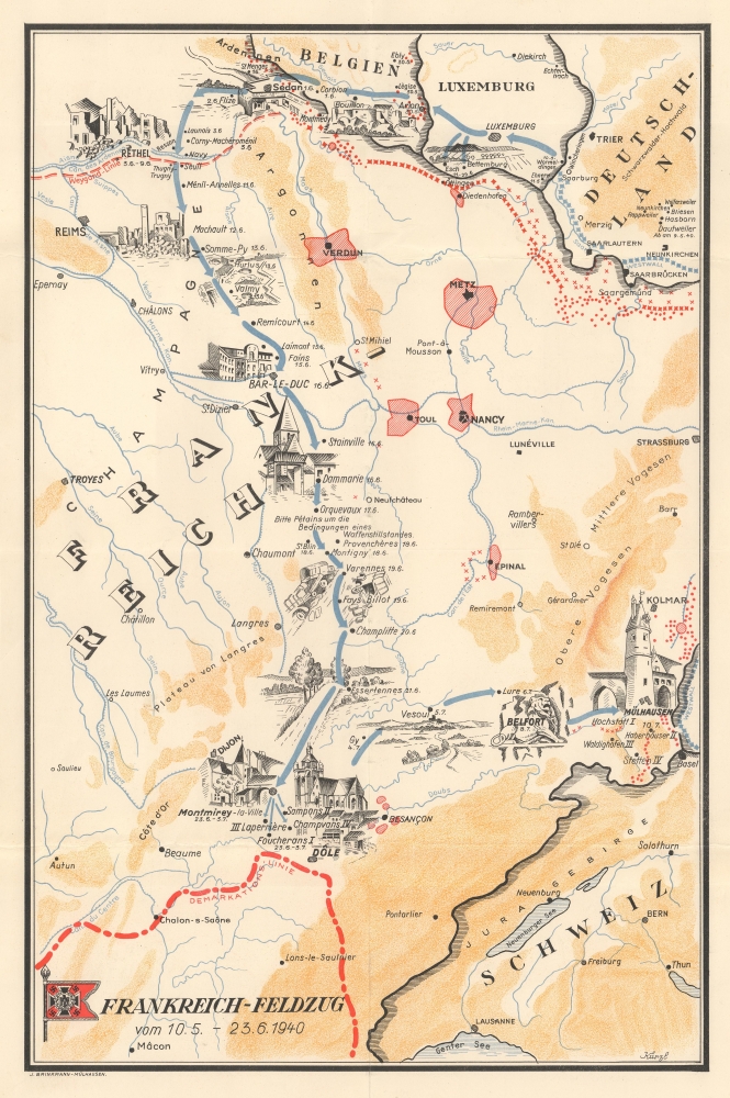 Frankreich-Feldzug vom 10.5 - 23.6.1940. - Main View