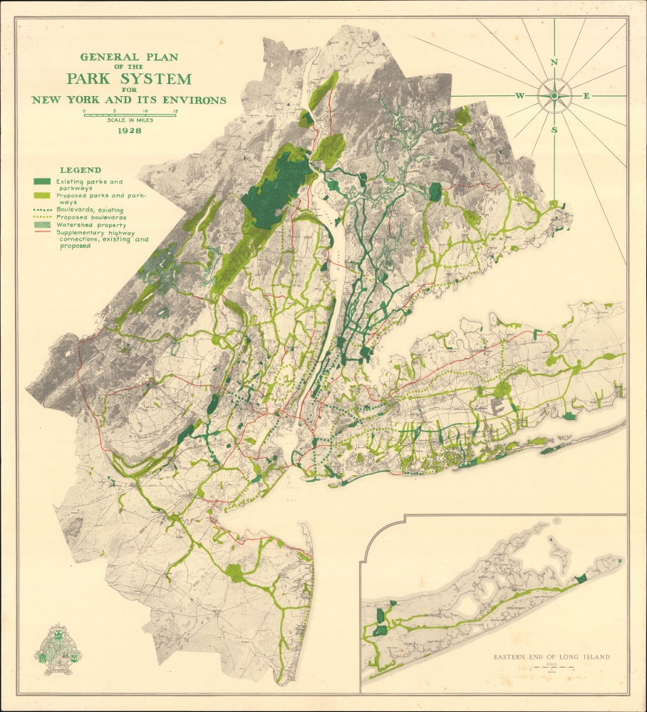 General Plan of the Park System for New York and Its Environs. - Main View